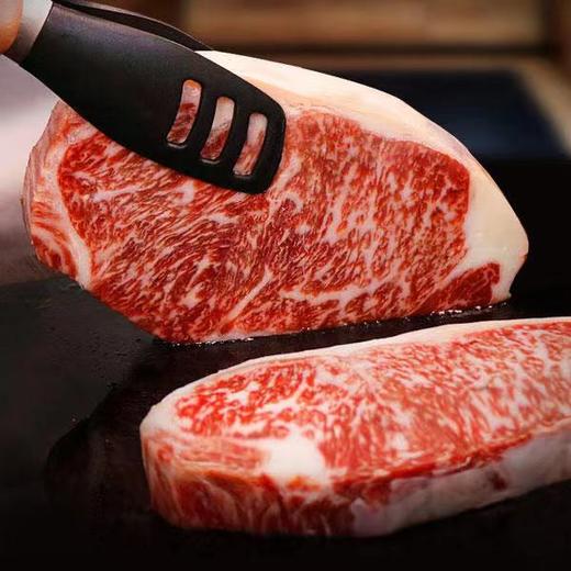 花间肥【3片厚切 1.4斤装】澳洲纯血和牛M9+级雪花西冷牛排700克  原肉原切 奶香味浓郁 膏脂丰腴 可煎可烤 商品图1