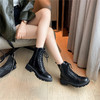 ZHR马丁靴女厚底英伦风单靴百搭短靴瘦瘦靴 商品缩略图3