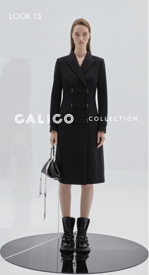 法式轻奢风三排扣大衣 商品图0