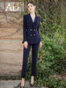 AD高端西装套装女秋冬西服职业装韩版时尚藏青色商务正装 商品缩略图0