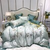 My Side 80支纱兰精天丝四件套 绣花工艺床上用品被套床单4件套-夏朵(薄荷绿) 商品缩略图0