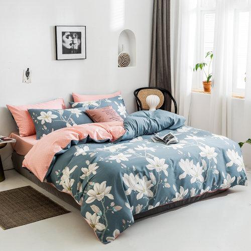 活性印染全棉四件套 60支纱植物花卉被套床单4件套 木兰 MY SIDE 商品图1