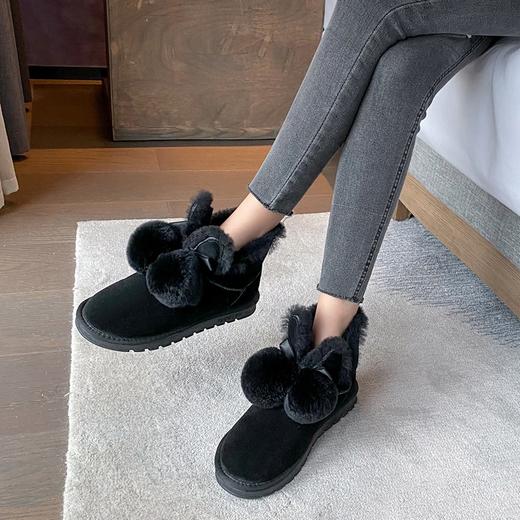 ZHR雪地靴女洋气短靴加厚平底靴子加绒棉鞋保暖女靴 商品图6