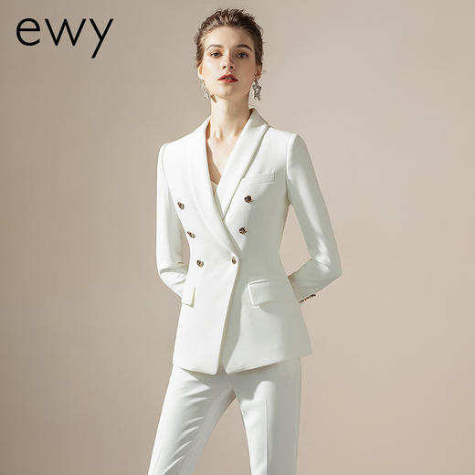 EWY时尚女装高端商务西装套装女新款职业装总裁套裤工作服正装ol 商品图0