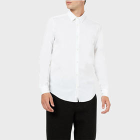 EMPORIO ARMANI 阿玛尼 男士长袖衬衫 白色 8N1C09 1NI9Z 0100