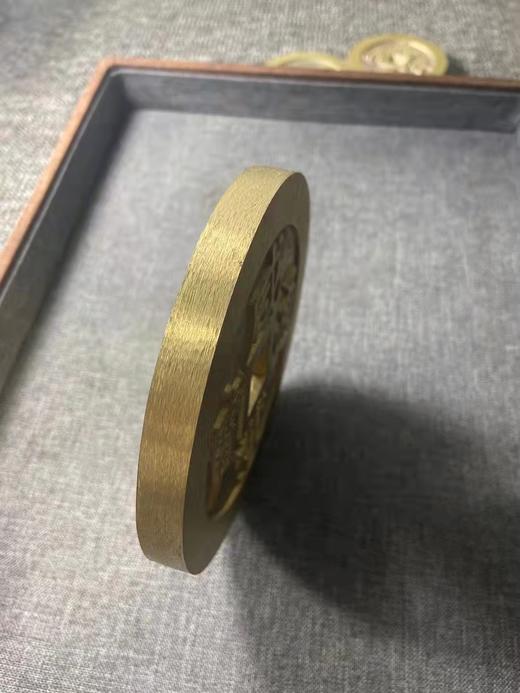 古法文创铸币 咸丰通宝大清镇库 文房铜镇 QXH54 商品图8