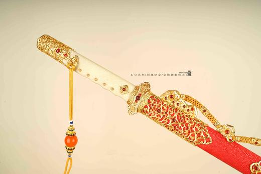 三希堂 七星系列 金银钿装唐大刀 未开刃 商品图2