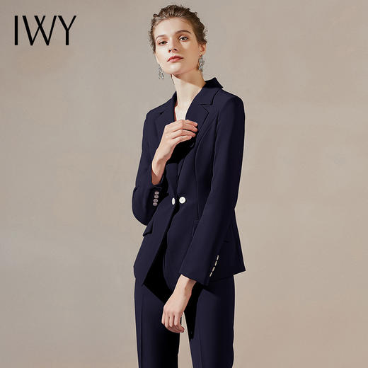 IWY/新款藏青色职业通勤时尚套装 CP10363 商品图4