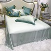My Side 80支纱兰精天丝四件套 绣花工艺床上用品被套床单4件套-夏朵(薄荷绿) 商品缩略图1
