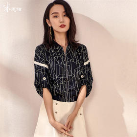 剩S/M/L 拼接醋酸印花秋装新款简约休闲百搭棒球服醋酸短外套女