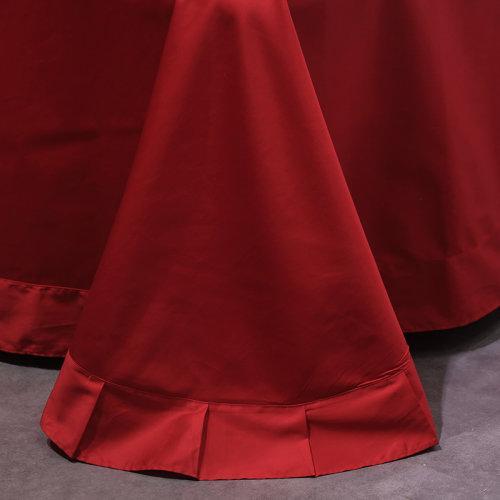 My Side 60支纱刺绣工艺 婚庆全棉四件套绣花 环保活性印染-安吉拉(正红) 商品图2