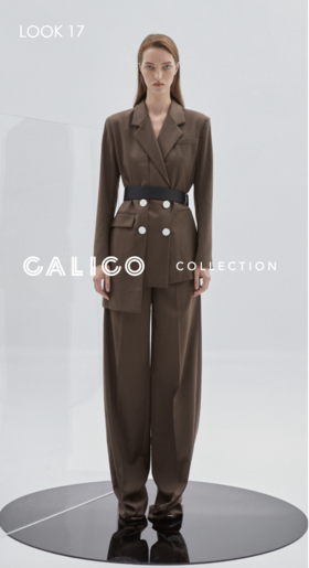 立体裁剪纸袋式西裤