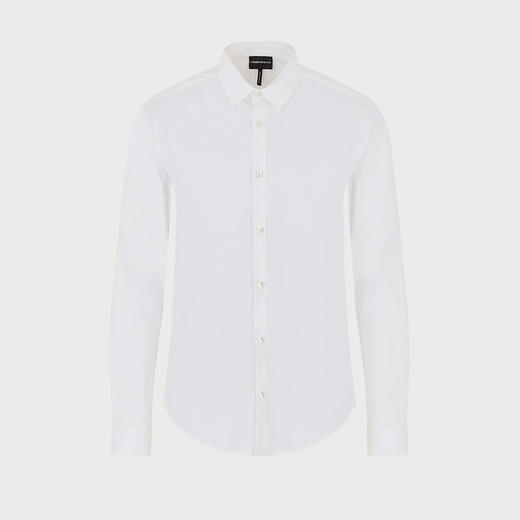 EMPORIO ARMANI 阿玛尼 男士长袖衬衫 白色 8N1C09 1NI9Z 0100 商品图2