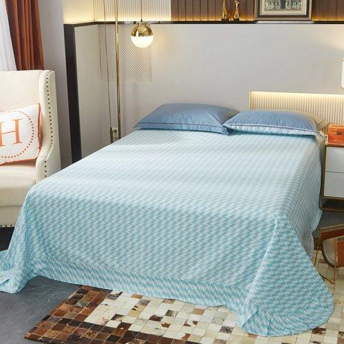 北欧风全棉四件套 条纹系列被套床单4件套 1.5\1.8米床-梦如初夏(灰) 商品图1