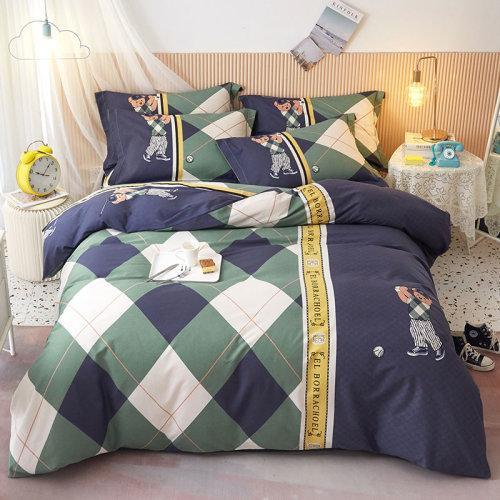 秋冬全棉生态磨毛四件套 保暖面料被套床单4件套 商品图8