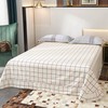 格纹系列40支纱全棉四件套 简约被套床单4件套1.5m 1.8m床-美康(灰) 商品缩略图1