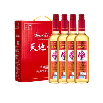 红箱 天地壹号3+1 苹果醋饮料650ml*12 商品图0