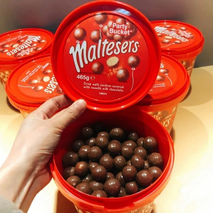 小时候的仙丹来啦~maltesers澳洲麦丽素夹心巧克力球桶装465g/罐