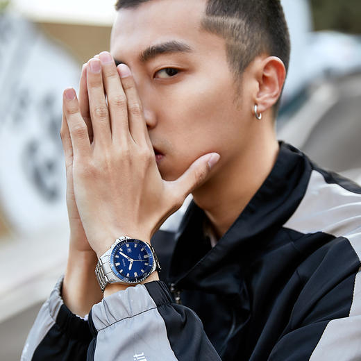 依波(EBOHR)潮流时尚手表100米防水石英男士腕表5149 商品图3