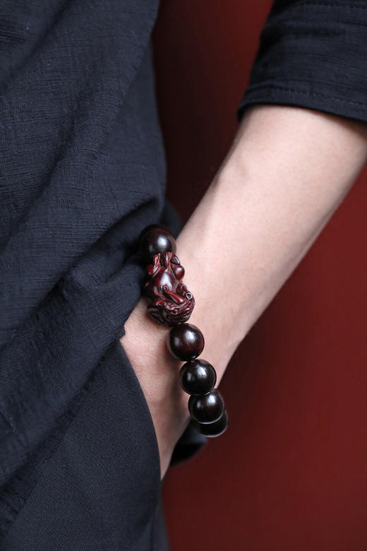 【青山特惠】小叶紫檀1.5貔貅手串 t26 商品图7