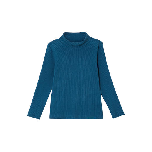 littletime女童打底衫秋冬款半高领百搭2021新款儿童加厚保暖T恤 商品图7