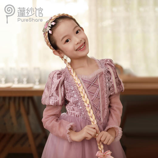 pureshare蓬纱馆 乐佩公主裙女童礼服新款演出服秋冬礼服紫嫣公主 商品图3
