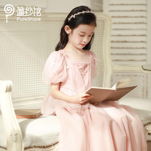 pureshare 睡美人公主裙女童走秀礼服2021年秋季高定生日钢琴演出服落樱公主 商品图1