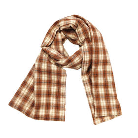 HUJI祤集厚款长围巾插画格子系列