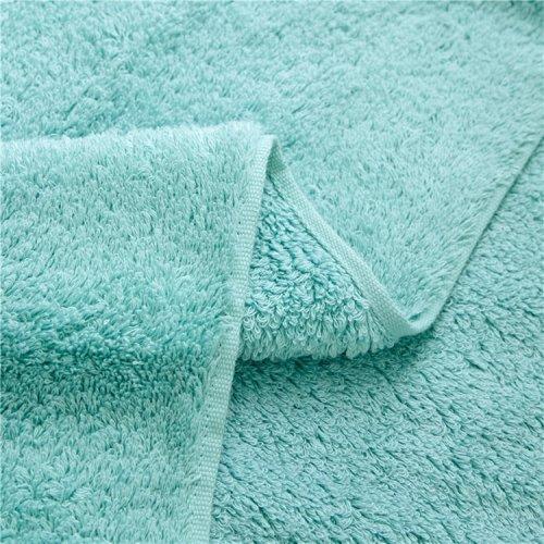 全棉泡芙棉毛巾浴巾方巾三件套 毛巾套装 棉纤维柔软蓬松 商品图2