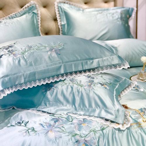 My Side 2020春夏新品60支纱刺绣工艺四件套 仿真丝面料床上用品4件套-童话森林 商品图2