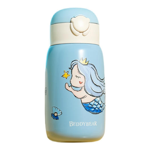 杯具熊熊抱儿童杯—美人鱼RT106-530保温水杯女童三盖水壶 商品图0