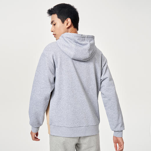 KELME卡尔美纯棉连帽卫衣男秋季新款复古撞色拼接套头上衣薄 商品图4