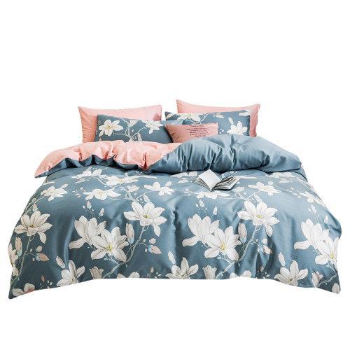 活性印染全棉四件套 60支纱植物花卉被套床单4件套 木兰 MY SIDE 商品图4