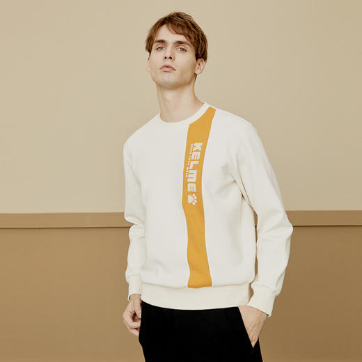 KELME卡尔美圆领套头卫衣男春秋新款无帽青少运动休闲上衣 商品图3