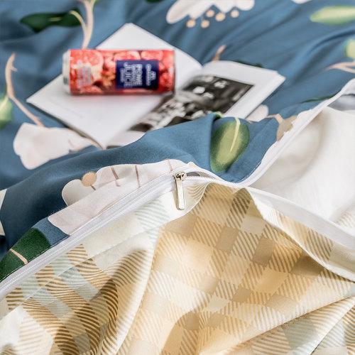 全棉四件套 田园风活性印染不掉色 高支高密面料柔软贴身 花季 MY SIDE 商品图3