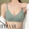 【会发热的保暖文胸】时尚芭莎BAZAAR火山岩素面小V暖胸内衣黑科技聚热内里！聚拢收副乳、裸感无痕透气 商品缩略图0