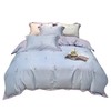 占姆士奥莱线上款  春夏新品80S绣花全棉四件套 活性印染被套床单4件套-遇见(蔚蓝) 商品缩略图4