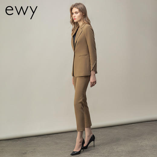 高端卡其色西装女早秋时尚长袖职业西服套装时尚气质经理工作服 商品图3