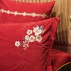 宝宝绒中式刺绣秋冬保暖四件套 被套床单4件套-闻落花 商品缩略图12