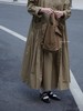 ECOLE DE CURIOSITES 卡其/黑色 风琴褶皱连衣裙 商品缩略图4