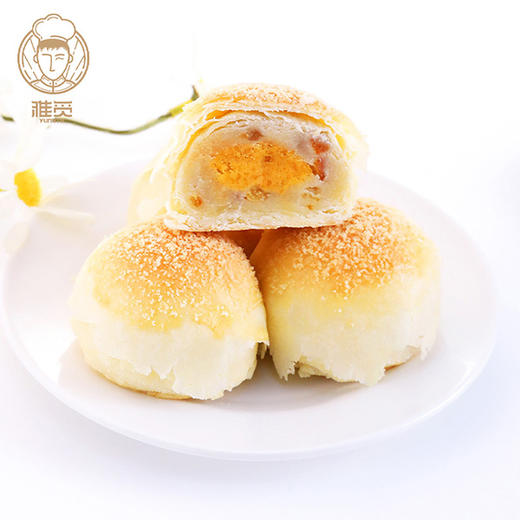 雅觅 原味晶沙酥360g 6枚蛋黄酥雪媚娘蛋黄夹心零食 办公室休闲食品 商品图1