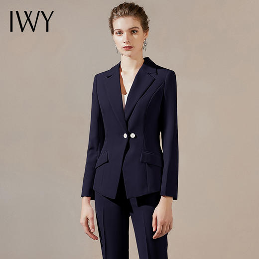 IWY/新款藏青色职业通勤时尚套装 CP10363 商品图1