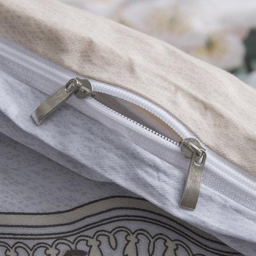 新中式风格全棉四件套 大版花型环保活性印染不褪色床单被套40支纱 月上花开（黄） MY SIDE 商品图3