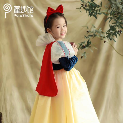 非质量问题不退换哦~pureshare蓬纱馆 白雪公主女童礼服新款儿童秋冬连衣裙魔镜公主 商品图3