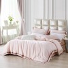 MY SIDE 2020年夏季新品 春夏凉60S天丝双拼角四件套-夏日风清(珠光粉) 100%莱赛尔4件套床单被套床上用品 商品缩略图0
