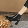 ZHR短靴女2021新款尖头切尔西靴粗跟百搭靴子加绒女靴气质高跟靴 商品缩略图10