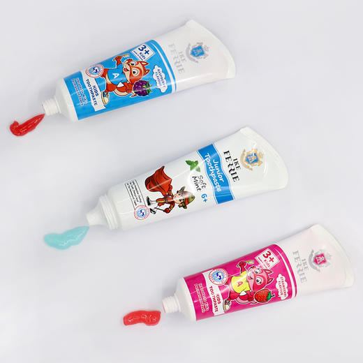 艾克弗瑞覆盆子味儿童牙膏75ml 商品图5