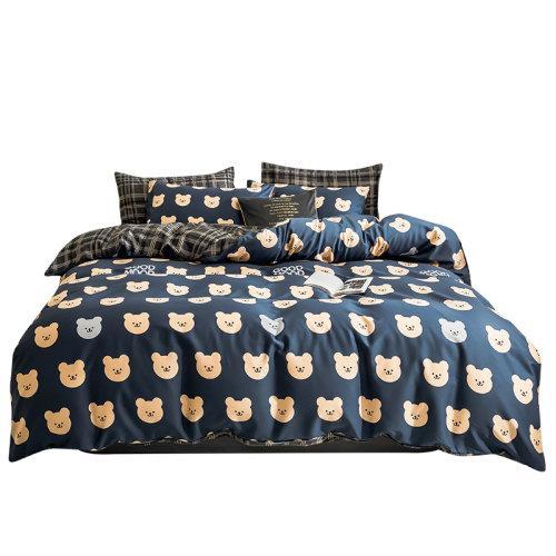 60支纱全棉四件套 环保活性印染不掉色 卡通风床上用品 乐趣 MY SIDE 商品图4