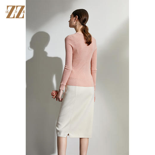 佐尔美2021冬季新款 经典修身显瘦气质毛衫女E04MS02 商品图4