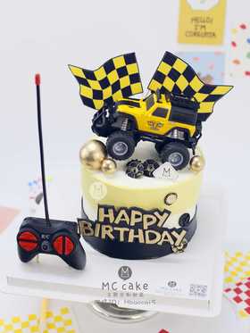 黄色/蓝色遥控车